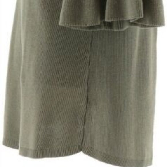 NWT ISAAC MIZRAHI FLOUNCE SHORT SLEEVE SWEATER XS - Picture 8 of 14